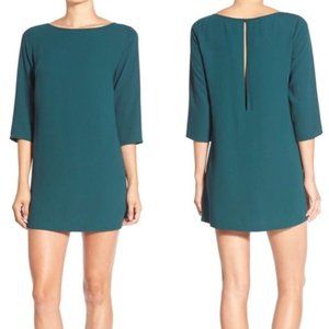 Nordstrom | Leith Keyhole Back 3/4 Sleeve Shift Dress XS
